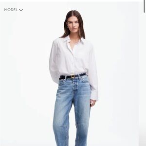Madewell Sky Blue Straight Leg Jeans